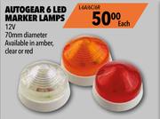 Midas Autogear 6 LED Marker Lamps L6A/6C/6R-Each
