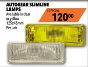 Midas Autogear Slimline Lamps L-075CL/YL-125 x 45mm Per Pair