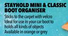 Midas Stayhold Mini & Classic Boot Organiser STA30003ROA/STA30004ROA