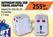 Midas Autogear Dual USB Travel Adaptor UA4-Each