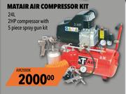 Midas Matair Air Compressor Kit AIR2000K-24Ltr