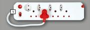Midas Chargepro Multi Plug With Single Switch & Surge Protector 8 Way CPE010