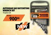 Midas Autogear SAE Ratcheting Wrench Set RW10PC