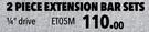 Midas 2 Piece Extension Bar Sets 1/4" Drive ET05M