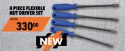 Midas 4 Piece Flexible Nut Driver Set ND4M