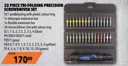 Midas 32 Piece Tri-Folding Precision Screwdriver Set SS32M
