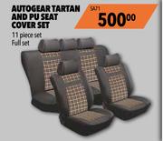 Midas Autogear Tartan And PU Seat Cover Set SA71