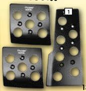 Midas Autogear Black Pedal Pad Set Manual PP07MBK
