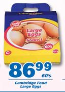 Cambridge Food Large Eggs-60's Pack