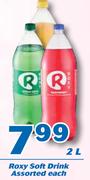 Roxy Soft Drink Assorted-2Ltr Each