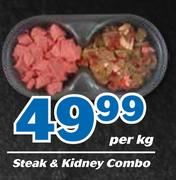 Steak & Kidney Combo-Per Kg