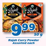 Rajah Curry Powder-50g Each