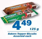 Bakers Topper Biscuits-125g Each