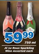 JC Le Roux Sparkling Wine-750ml Each