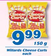 Wliiards Cheese Curls-150g Each