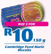 Cambridge Food Marie Biscuits-3X150g