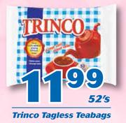Trinco Tagless Teabags-52's