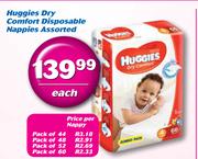 Huggies Dry Comfort Disposable Nappies Assorted-Each