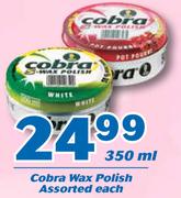 Cobra Wax Polish Assorted-350ml Each