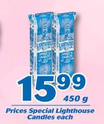 Prices Special Lighthouse Candles-450g Each