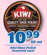 Kiwi Shoe Polish Assorted-50ml Each