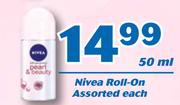 Nivea Roll On Assorted-50ml Each