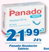 Panado Headache Tablets-24's