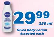 Nivea Body Lotion Assorted-250ml Each