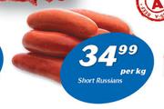Short Russians-Per kg