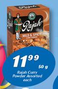 Rajah Curry Powder-50g Each