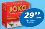 Joko Tagless Teabags 100’s