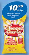 Wilards Cheese Curls-155g Each