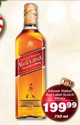 Johnnie Walker Red Label Scotch Whisky-750ml