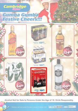 Cambridge Liquor Mitchells Plain : October Mid Month (9 Oct - 22 Oct 2018), page 1