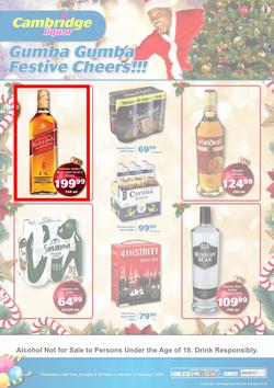 Cambridge Liquor Mitchells Plain : October Mid Month (9 Oct - 22 Oct 2018), page 1