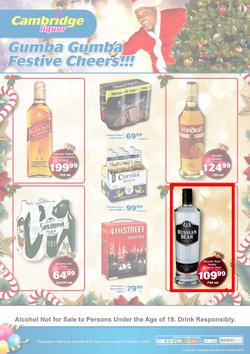 Cambridge Liquor Mitchells Plain : October Mid Month (9 Oct - 22 Oct 2018), page 1