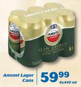 Amstel Lager Cans-6X440ml