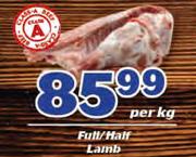 Full/Half Lamb-Per Kg