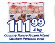 Country Range Frozen Mixed Chicken Portions-4 Kg Each
