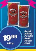 Royal Baking Powder Refill Pouch-200g Each