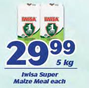 Iwisa Super Maize Meal Each-5 Kg
