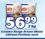 Country Range Frozen Mixed Chicken Portions Each-2 Kg