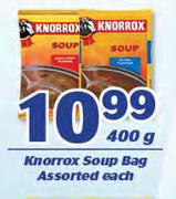Knorrox Soup Bag Assorted-400g Each