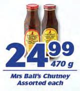 Mrs Ball's Chutney Assorted-470g Each