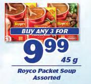 Royco Packet Soup Assorted-3 x 45g 