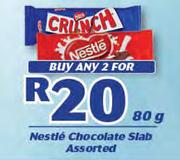 Nestle Chocolate Slab Assorted-2 x 80g