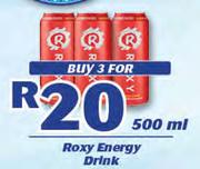 Roxy Energy Drink-3 x 500ml