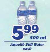 Aquelle Still Water-500ml Each