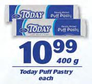Today Puff Pastry-400g Each