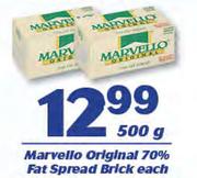 Marvello Original 70% Fat Spread Brick-500g Each